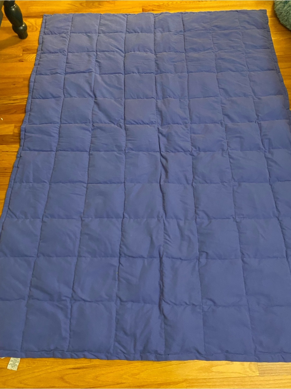 Laura Ashley Navy Quilted Throw
